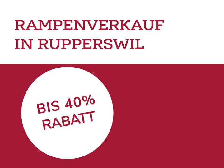 24. April 2026 | Rampenverkauf in unserem Lager in Rupperswil