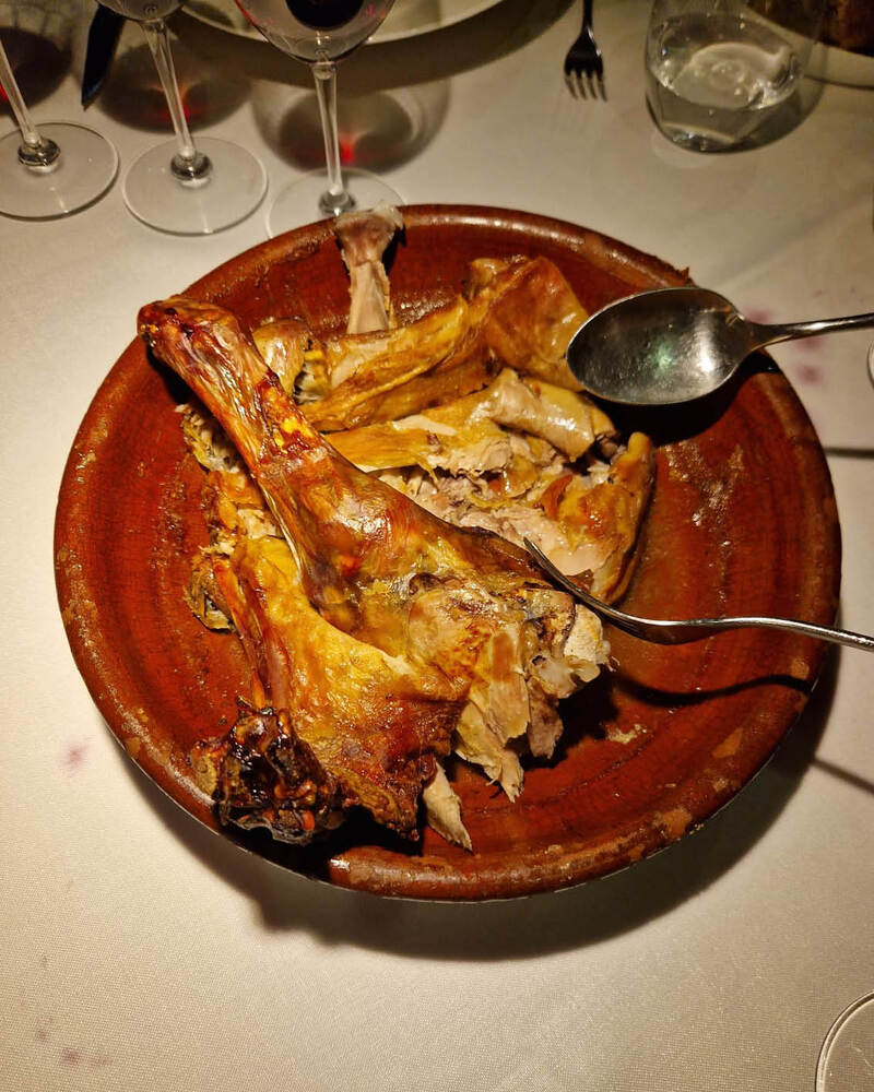 Milchlamm geniessen in Aranda de Duero