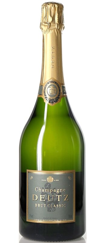 Champagne Deutz Brut Classic  (Caisse en bois pour 1 bouteille)