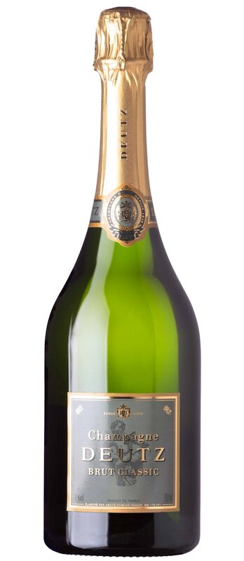 Champagne Deutz Brut Classic  (Caisse en bois pour 1 bouteille)