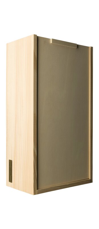 Caisse en bois pour 2 bouteilles de vin de 75 cl